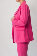 LA SUITs pink dobbeltradet blazer til kvinder